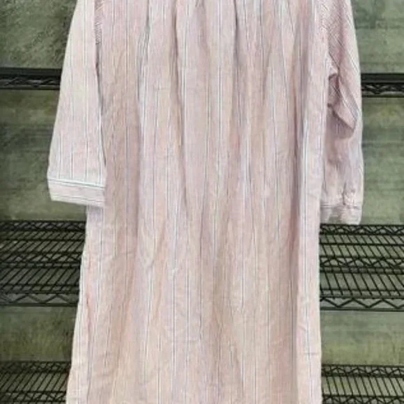Vintage Christian Dior Red\White\Blue Pin Stripe Night Gown (+COA) size large - Picture 3 of 7